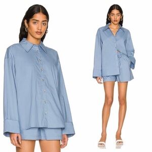 REVOLVE Song of Style Oversized Kelso Top Blue Size XS